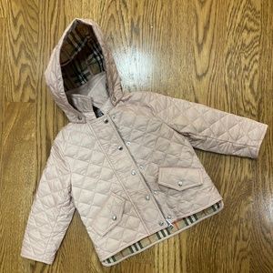 Burberry Girls Jacket, Pink 2Y US